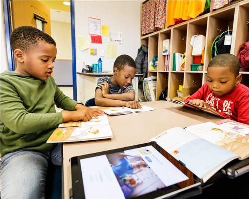 Students reading